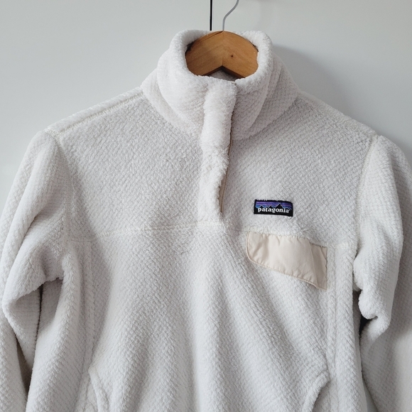 Patagonia White Re-Tool Snap T Fleece Pullover - Picture 3 of 12
